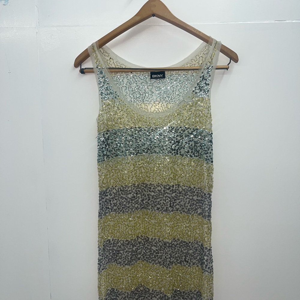 DKNY Textured Mesh Top